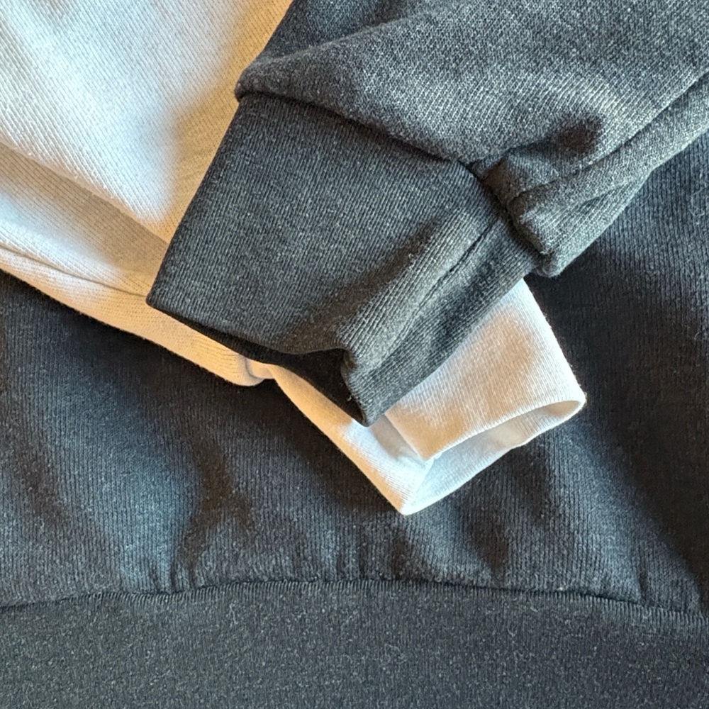 Aviator Nation Colorblock Black and White Unisex Crewneck Sweater ~ Size Large - Picture 4 of 8